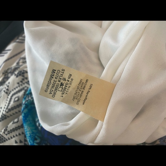 Boho Maxi Summer Dress Blue Black - Picture 7 of 7